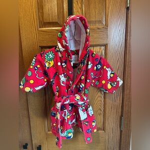 Frette Kids Robe Circus Animals Turkey Turkish Thick Cotton Sz Small Toddler 2/3